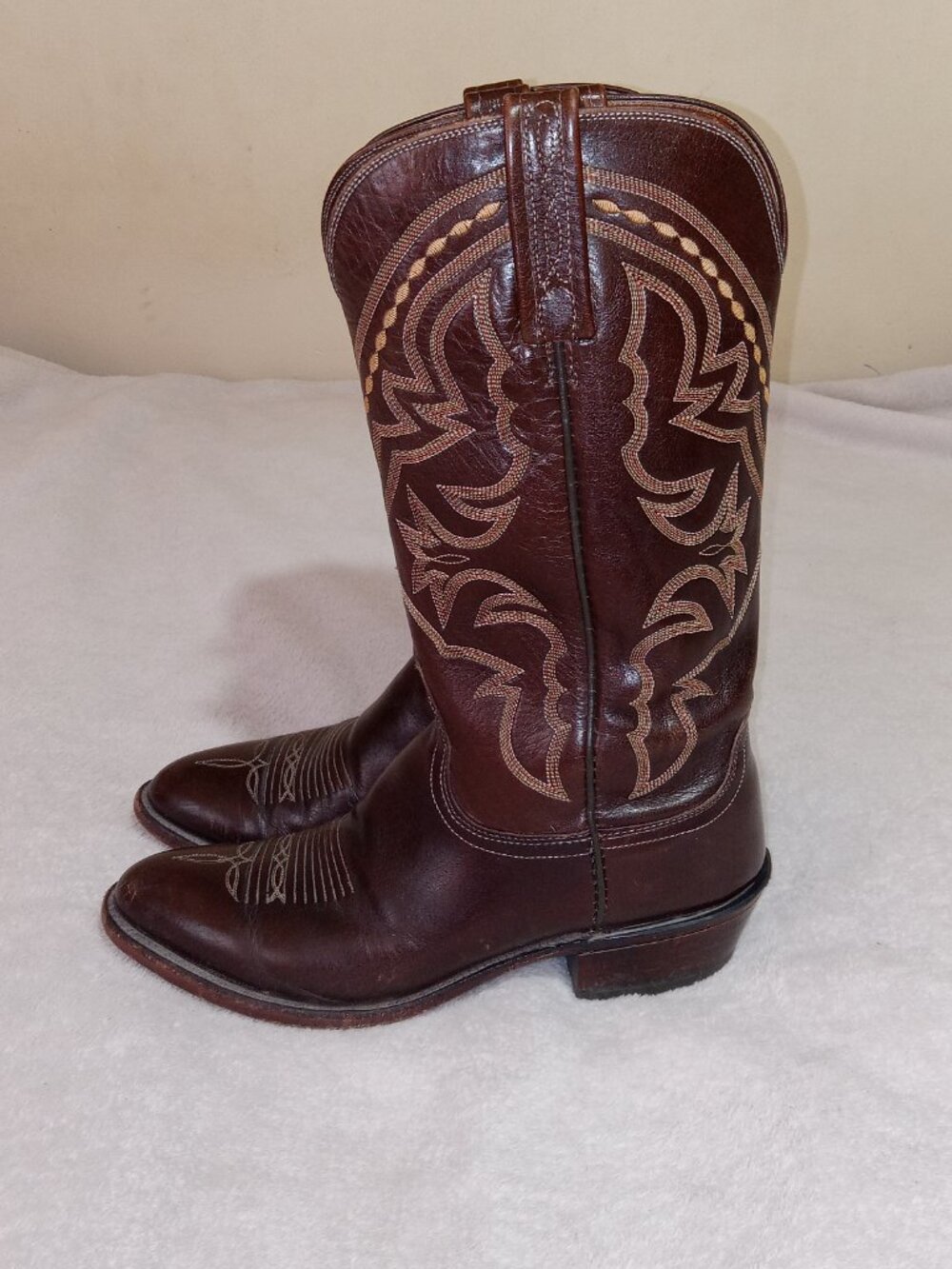 Lucchese 1883 Men's 8.5D N7012R4 Chocolate Brown Leather Western Cowboy Boots - Picture 2 of 16